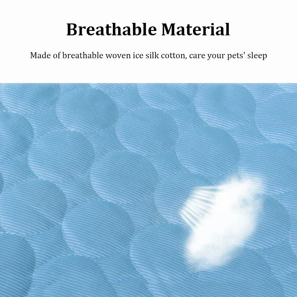 Dog Cooling Pad Ice Silk Fabric Self Cooling Gel Breathable Washable Summer Pet Mat for Dogs Cats Sofa Kennel Bed Comfortable La | Bowlift