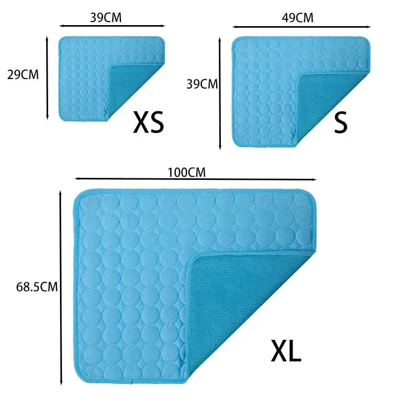 Dog Cooling Pad Ice Silk Fabric Self Cooling Gel Breathable Washable Summer Pet Mat for Dogs Cats Sofa Kennel Bed Comfortable La | Bowlift