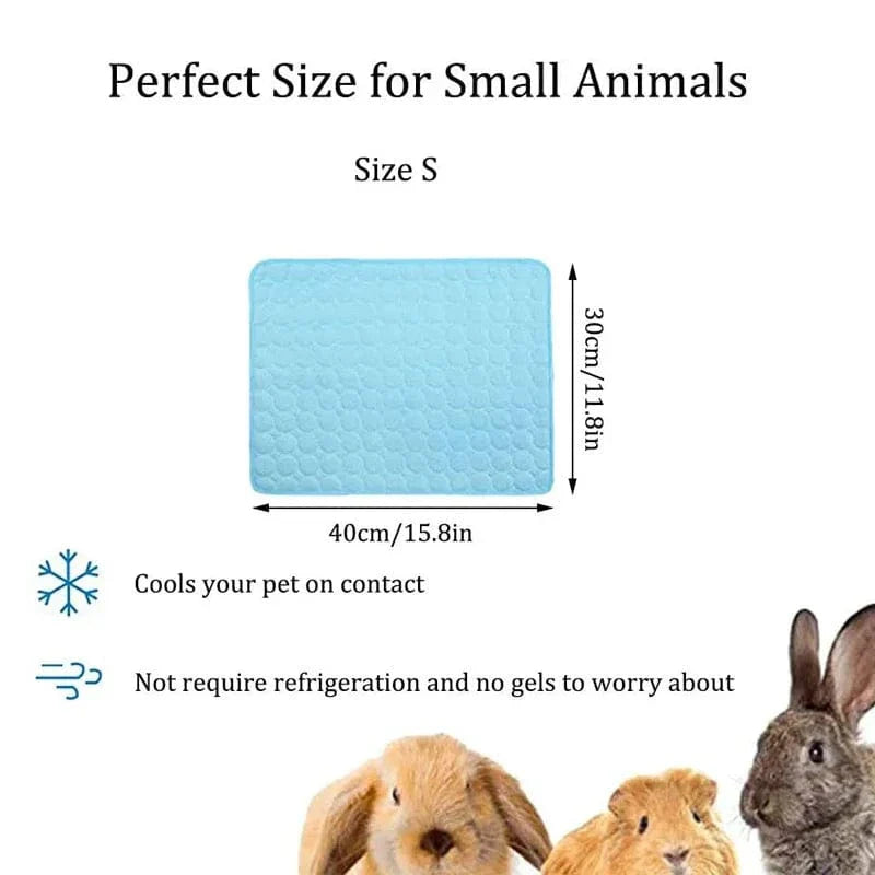 Guinea Pig Cage Liners Summer Small Animal Cooling Mat Breathable Hamster Pee Pad for Rabbit Cage Chinchilla Hedgehogs Pet Item | Bowlift