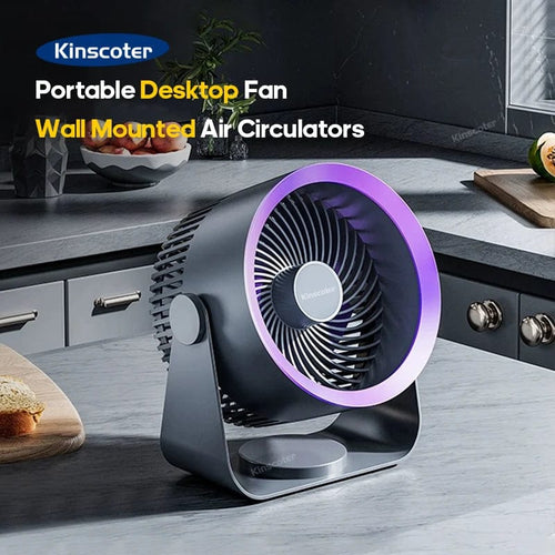 KINSCOTER Multifunctional Electric Fan Circulator Wireless Portable Home Quiet Ventilator Desktop Wall Ceiling Fan Air Cooler | Bowlift