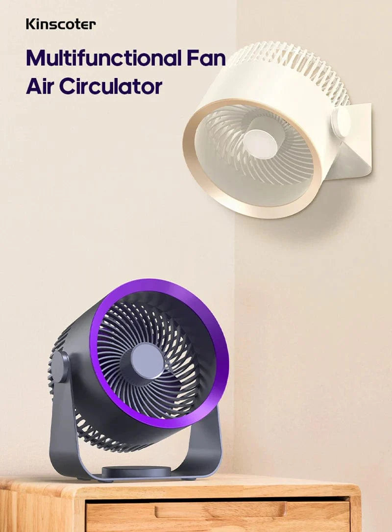 KINSCOTER Multifunctional Electric Fan Circulator Wireless Portable Home Quiet Ventilator Desktop Wall Ceiling Fan Air Cooler | Bowlift