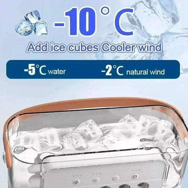 New 3 In 1 Fan Air Conditioner Household Mini Air Cooler LED Night Light Portable Humidifier Air Adjustment Fan Office Home Fan | Bowlift