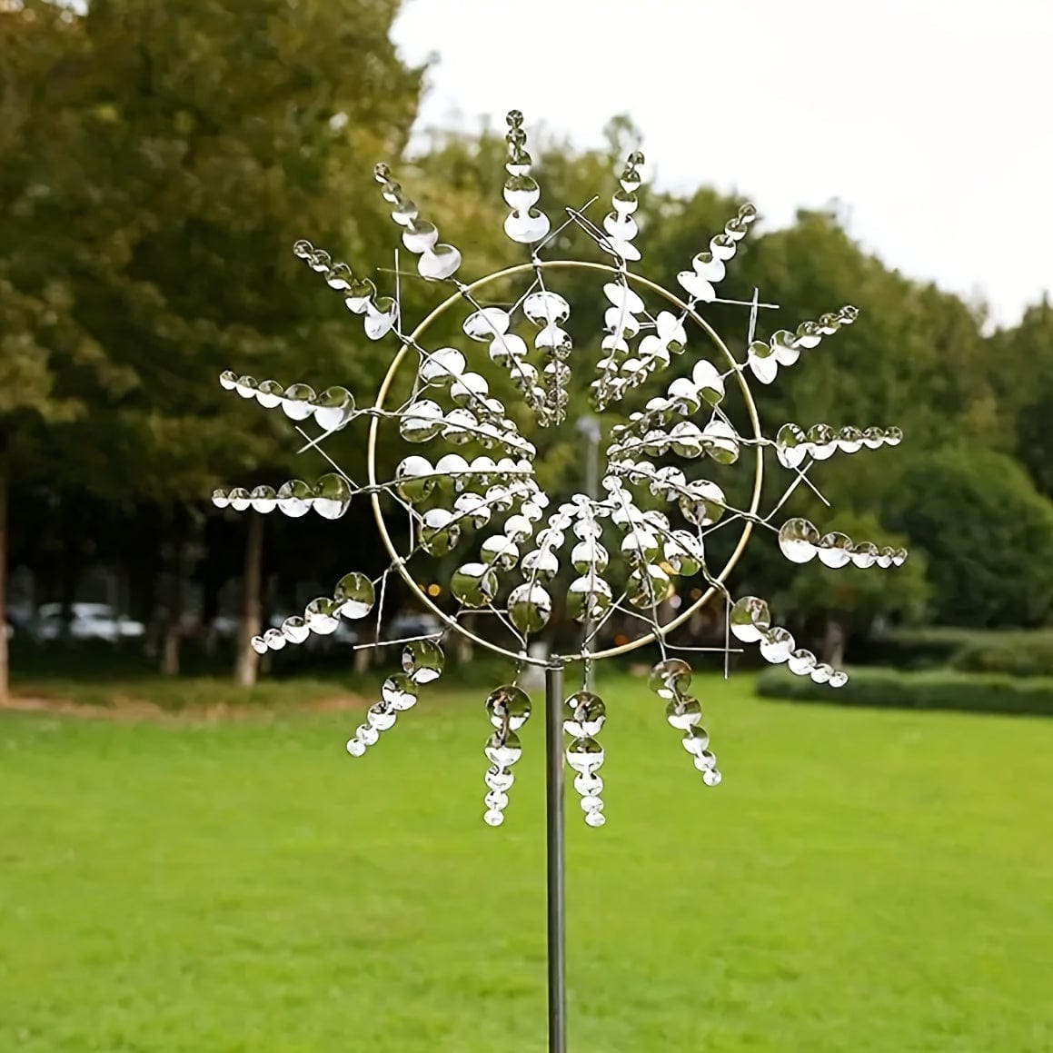 BowLift | 1 Piece Magical Metal Windmill, 3D Metal Outdoor Wind Chime for Yard and Garden, Unique Metal Kinetic Wind Sculptures & Wind Chime, Wind Catcher Metal Outdoor Lawn Terrace Decoration Wind Sculpture
