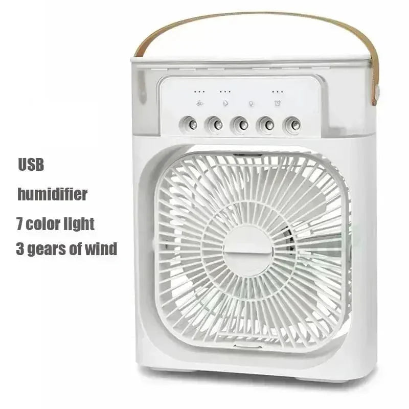 New 3 In 1 Fan Air Conditioner Household Mini Air Cooler LED Night Light Portable Humidifier Air Adjustment Fan Office Home Fan | Bowlift