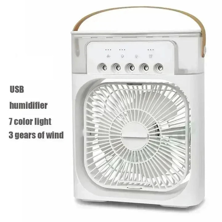 New 3 In 1 Fan Air Conditioner Household Mini Air Cooler LED Night Light Portable Humidifier Air Adjustment Fan Office Home Fan | Bowlift