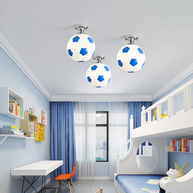 BowLift | Playful Football Ceiling Lamp - GoalBright