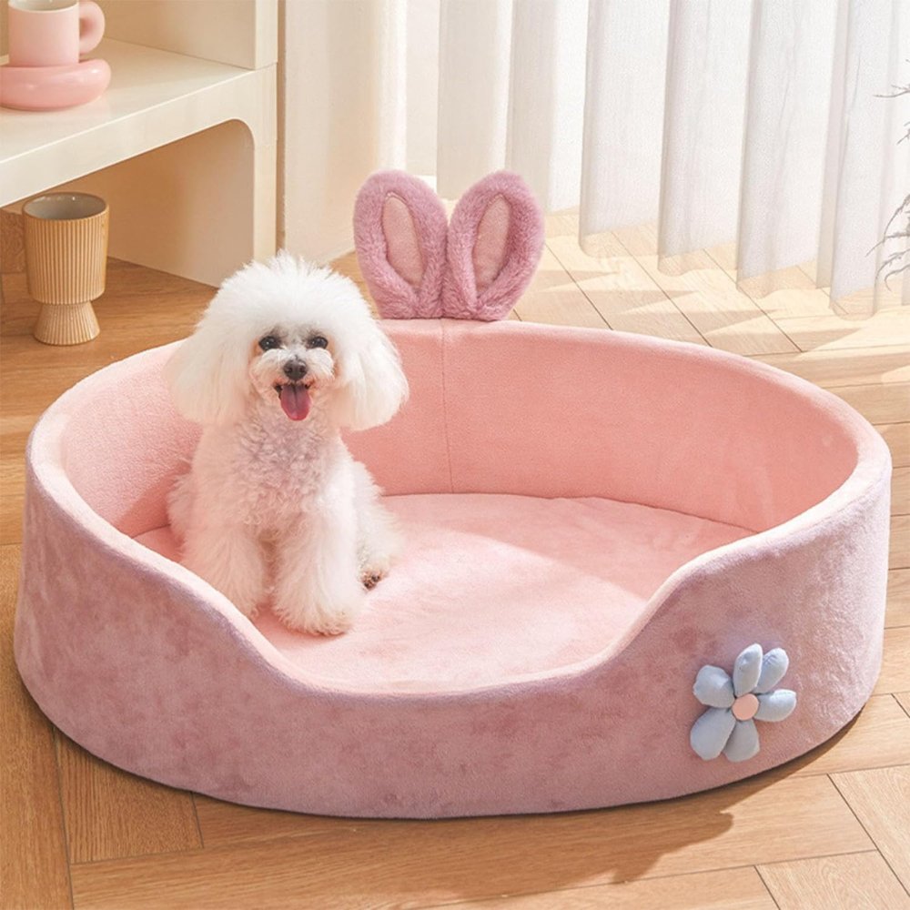 PlushDream • Velvet Dog Bed - Dog Bed - BowLift