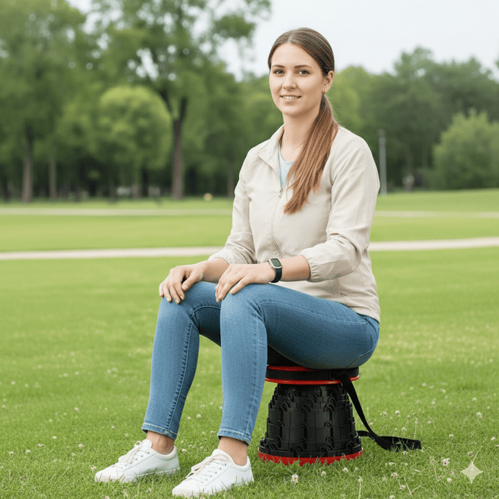 BowLift | PORTABENCH – Telescopic Folding Stool for Indoor & Outdoor Comfort