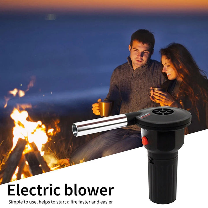 BowLift | Portable BBQ Fire Bellows – Aluminum Hand Blower for Grilling, Camping & Picnics
