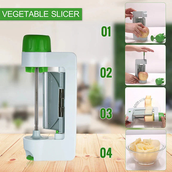Portable Manual Vegetable Peeler Multi-Function Round Sheet Fruit Slicer | Bowlift