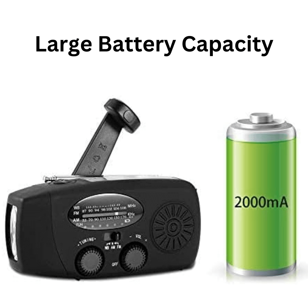 BowLift | Portable Wind-Up Radio | AM/FM, Weather Broadcasts & Built-In Power Bank for Emergency Preparedness
