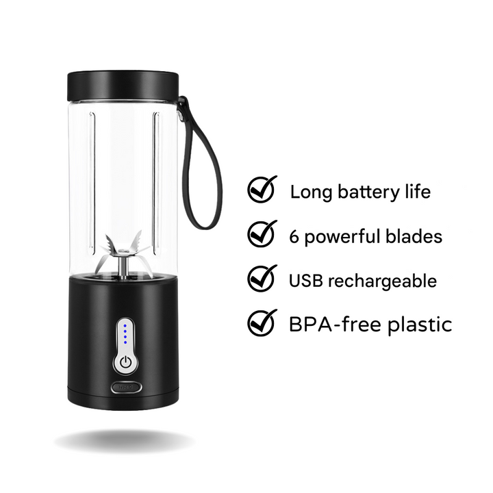 BowLift | Portable Smoothie Maker with 6 Powerful Blades - BlendEase Pro