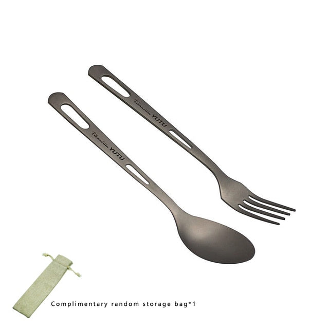 Portable Tableware Set Pure Titanium Frosted Travel Dinnerware | Bowlift