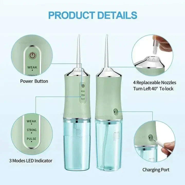 BowLift | Rechargeable Wireless Water Flosser AquaSmile – Professional Oral Care at Home and On the Go