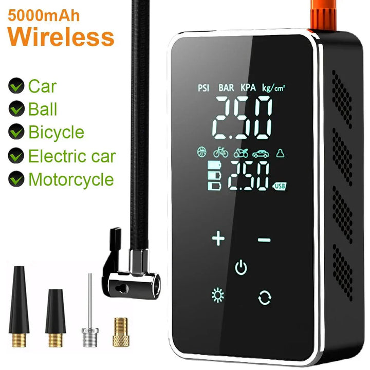 BowLift | Portair – Portable wireless air pump with touchscreen & 150 PSI pressure