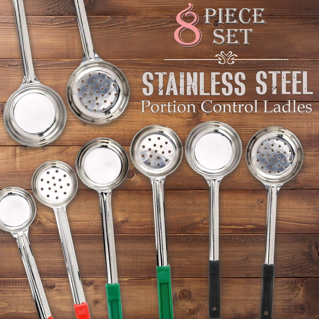 BowLift | Portion Control Serving Spoons Set – 8-Piece Measuring Spoons