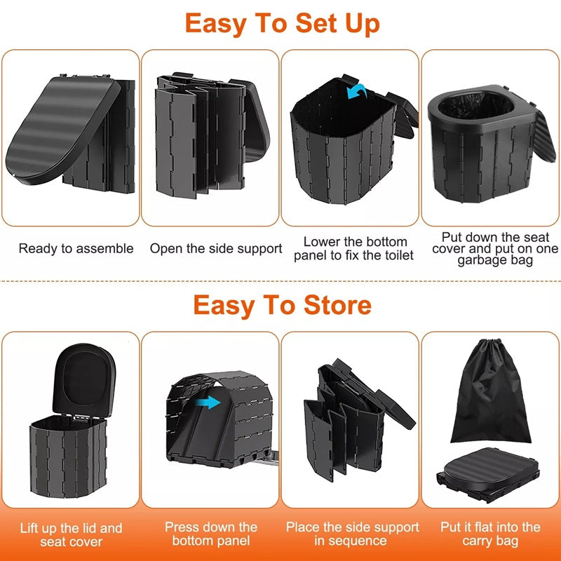 BowLift | Heavy-Duty Foldable Portable Toilet