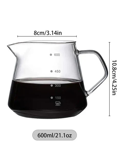Pour Over Coffee Maker Set Glass Carafe Coffee with Glass Coffee Filter | Bowlift