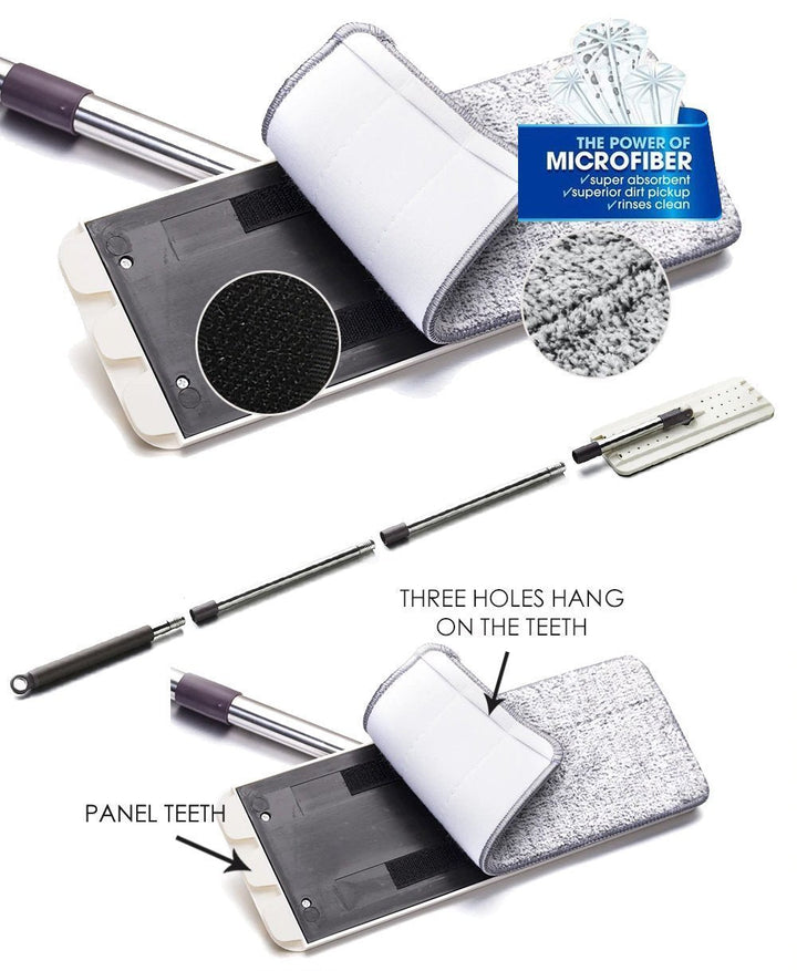 BowLift | Power Clean Microfiber Mop