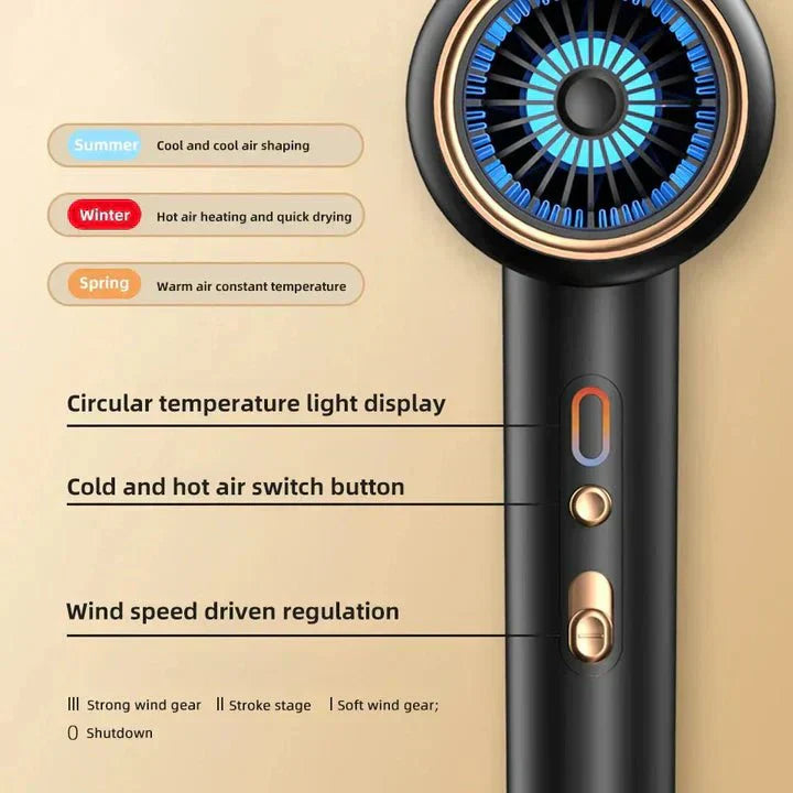 BowLift | GLAMDRY – 2400W Ionic Hair Dryer for Fast, Frizz-Free & Shiny Styling