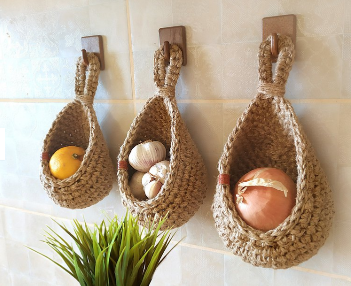 BowLift | Hanging Wall Vegetable and Fruit Baskets