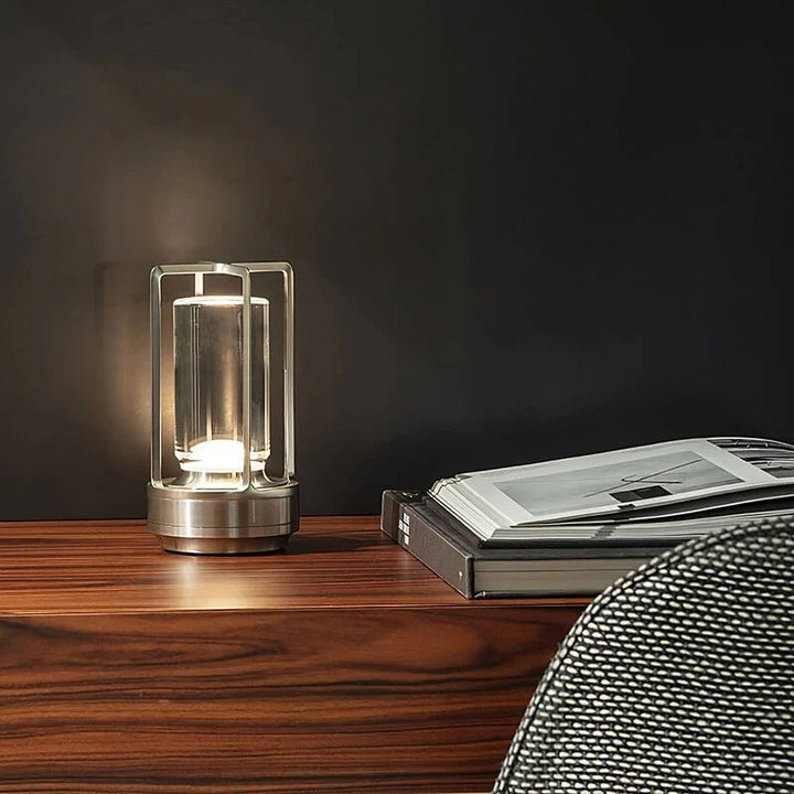 Waterproof and Portable Crystal Table Lamp - AuroraGlow | Bowlift