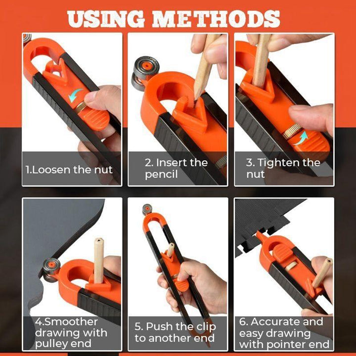 BowLift | Precise Contour Gauge with Lock