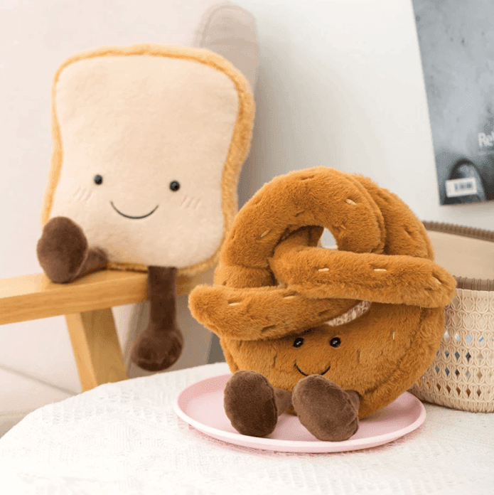 BowLift | Pretzel Croissant Toast Bread Plush Toy