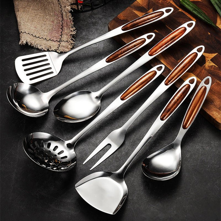 BowLift | SLEEKPREP Utensil Set – Stainless Steel Cooking Tools with Non-Slip Ergonomic Handles