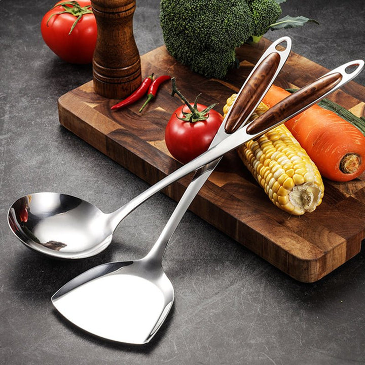 BowLift | SLEEKPREP Utensil Set – Stainless Steel Cooking Tools with Non-Slip Ergonomic Handles
