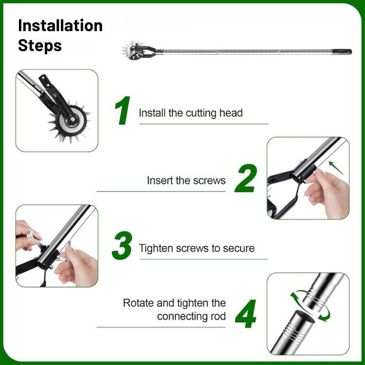 Manual lawn edge trimmer with roller | Bowlift