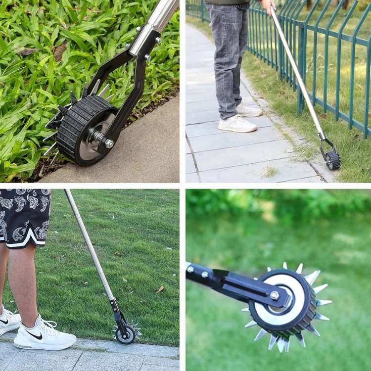 Manual lawn edge trimmer with roller | Bowlift