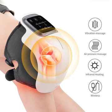 BowLift | Knee Massager with Heat Therapy | Pain Relief & Joint Recovery - Portable Heated Knee Massage for Comfort & Mobility