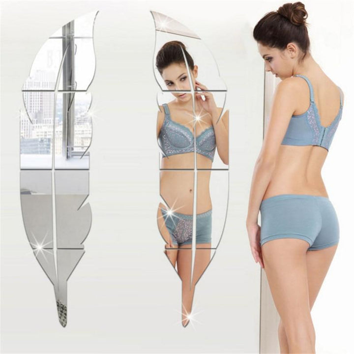 BowLift | Peel and Stick Feather Mirror