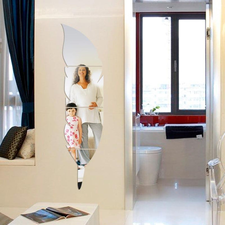 BowLift | Peel and Stick Feather Mirror