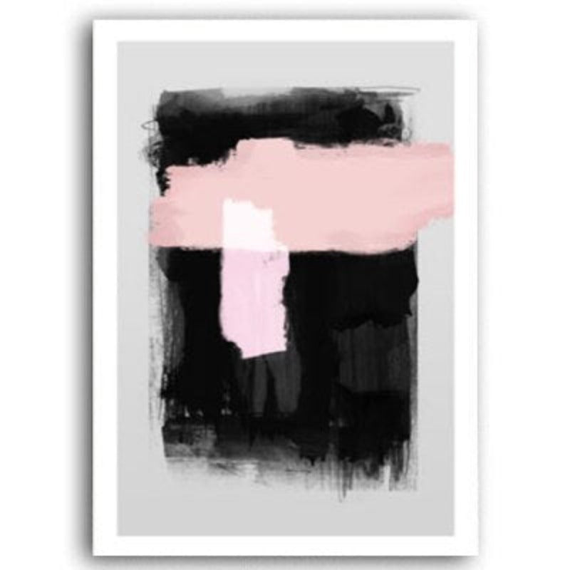 Pink Watercolor Ink - Canvas Wall Art Painting | Bowlift