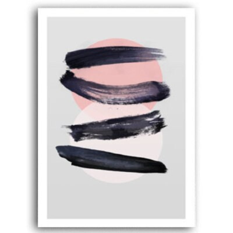 Pink Watercolor Ink - Canvas Wall Art Painting | Bowlift
