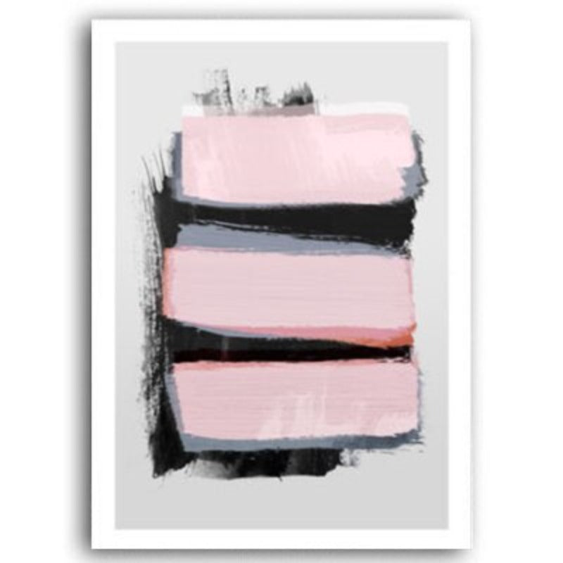 Pink Watercolor Ink - Canvas Wall Art Painting | Bowlift