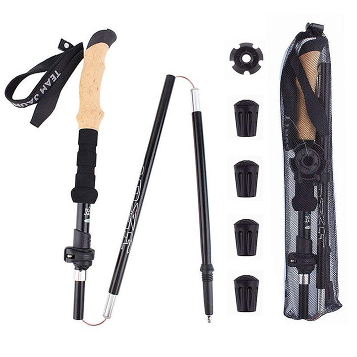 Collapsible Ultralight Telescopic Hiking Stick | Bowlift