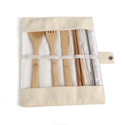 BowLift | 6 Pc Bamboo Travel Cutlery Set