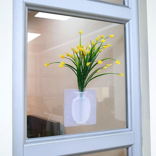 Silicone Sticky Wall Vase | Bowlift