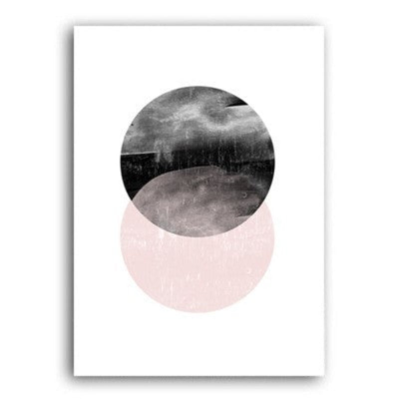 Nordic Warm Pink Flamingo - Canvas Wall Art Painting | Bowlift