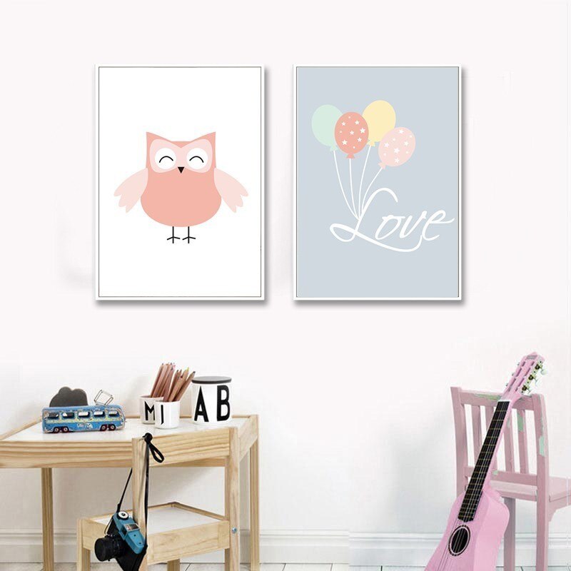 Love Owl - Canvas Wall Art Painting | Bowlift