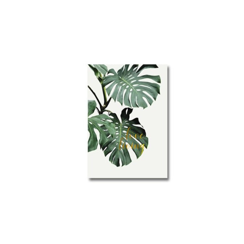 Green Turtle Leaves - Canvas Wall Art Painting | Bowlift