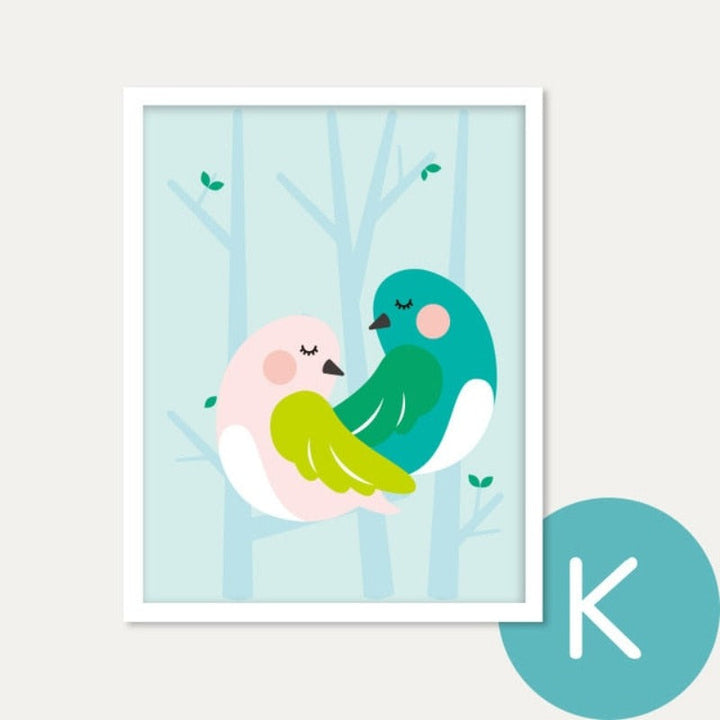 Modern Cartoon Animals Canvas Paintings - Canvas Wall Art Painting | Bowlift