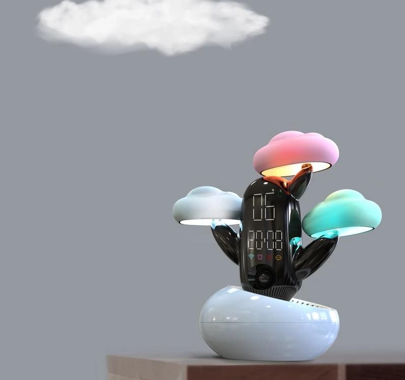 Cakty - LED Weather & Clock Bedside Buddy | Bowlift