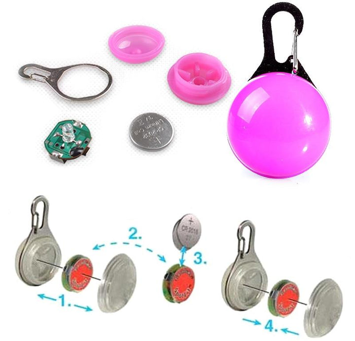 LED Flash Dog Collar Pendant | Bowlift