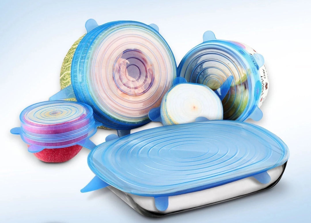 EcoLid - 6 Silicone Reusable Stretch Covers | Bowlift