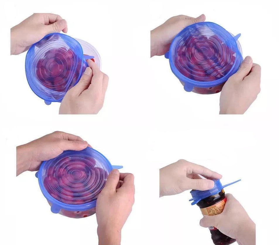 EcoLid - 6 Silicone Reusable Stretch Covers | Bowlift