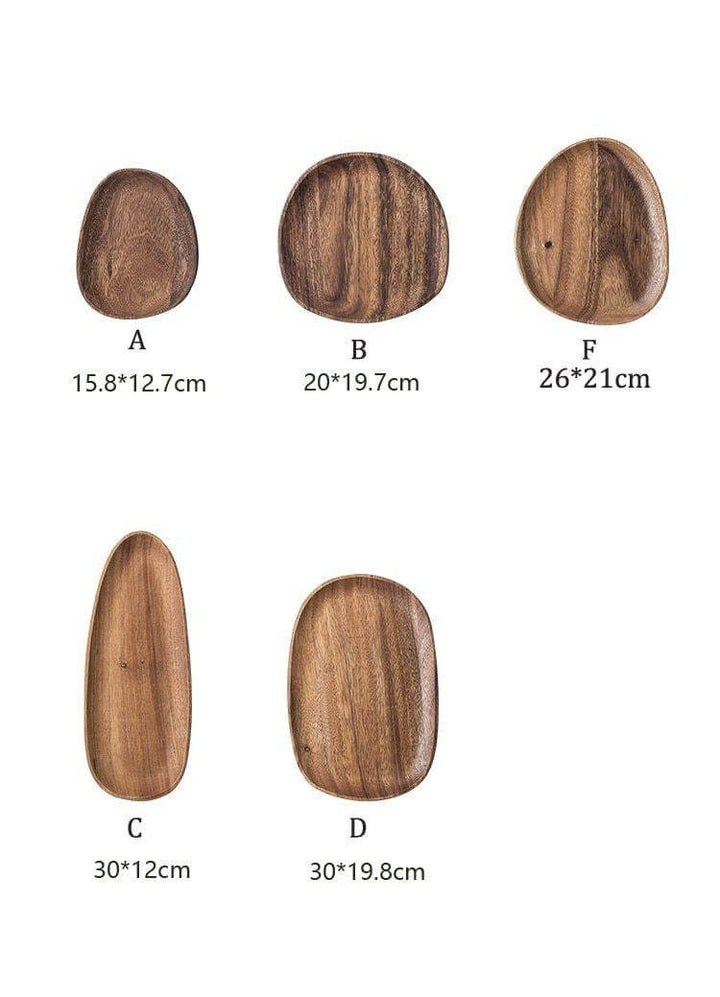 Irregular Natural Wood Plates | Bowlift